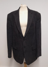 M&S- Men's Size 42L Dark Grey Suit Jacket With A Notched Lapel