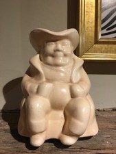 Roddy Ware Staffordshire Cream Toby Character Jug 1930's Vintage stoneware china