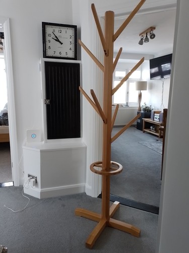 Solid oak coat stand - stand, and
