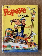 Popeye Annual 1959 UK Edition, Fair to Good Cond. Not price clipped. Hardback