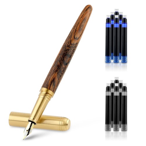 Cobee wooden fountain pen with - fountain,