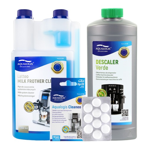 Coffee machine cleaning set - machine,
