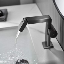 Brass Gray Bathroom Sink Taps