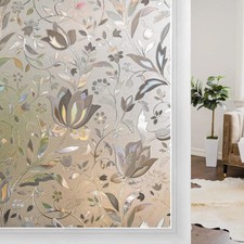 200CM Privacy Window Glass Film Tulip Static Self Adhesive Sticker Frosted Cover