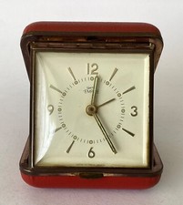 VINTAGE SMITHS EMPIRE TRAVELLING ALARM CLOCK WORKING