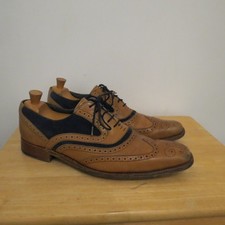 Barker Two Tone Leather Suede