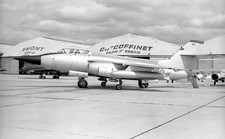 CEV, French AF, Vautour 2N, No.307 at Bretigny, 14 Sep 1980 - Original B&W neg