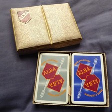 Vintage ALBA  Radio & Television playing cards in presentation box