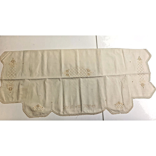 Vintage buffet dresser runner - buffet,