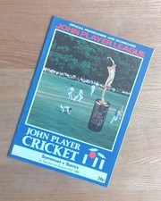 1980 Somerset v Surrey cricket programme John Player League, 31 August