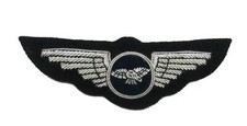 Badge Pilot Wings Silver