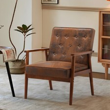 Modern PU Leather Sofa Chair Loveseat Single Armchair Lounge Home Accent Chair