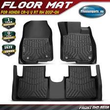 TPE Floor Carpet Car Floor Mats Waterproof Black for Honda CR-V V RT RW 2017-ON