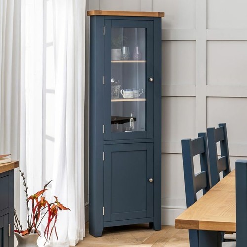 Corner cabinet tall glazed - cabinet,