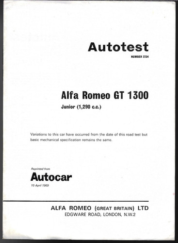 Alfa romeo giulia 1300 - romeo, gt