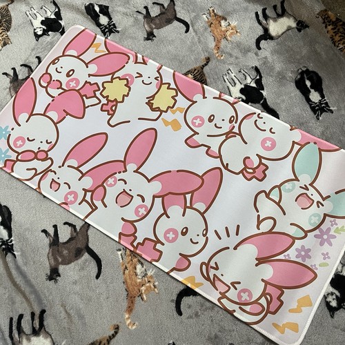 Cute plusle rubber playmat - plusle,