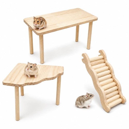 Hamster wooden platform - platform, tunnel