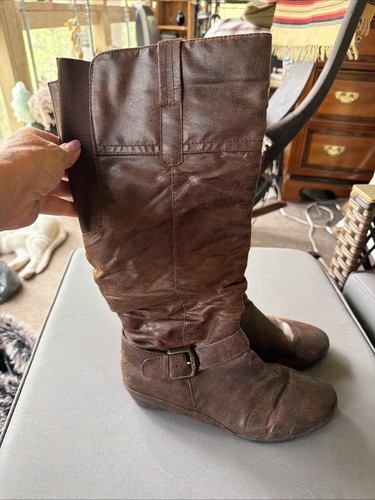 Yuu slouchy brown faux leather - yuu,
