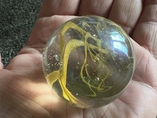 Large Yellow Spaghetti, Glass