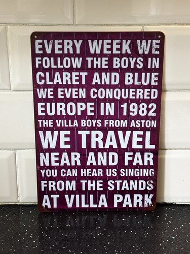 Aston villa metal wall - metal, art