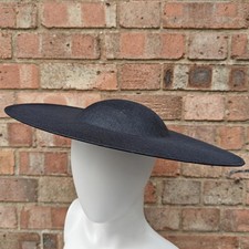 Black large wide brim plain - large,