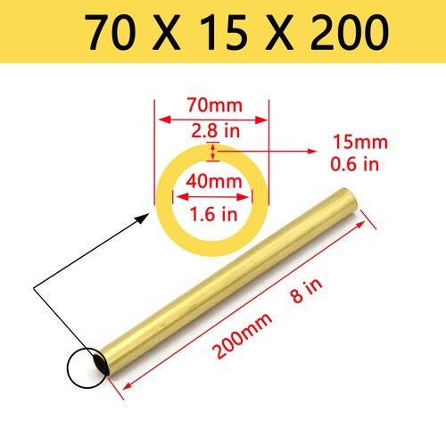 Brass round tube pipe 3mm - pipe, 4mm