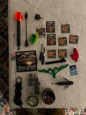 Job Lot Of Assorted Fishing Equipment (Hooks, CD, Rod Rest, Floats