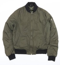 Topshop Women Khaki Bomber
