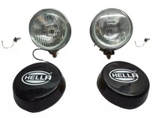 2x HELLA CLEAR WHITE LENS