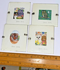 VINTAGE 80S MINIATURE PICTURES  SHARON JERVIS PRINTS IDEAL DOLLSHOUSE