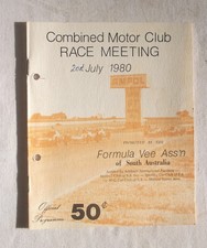 1980 Adelaide Programme Racing