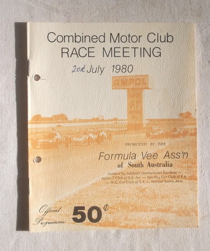 1980 adelaide programme racing - adelaide,