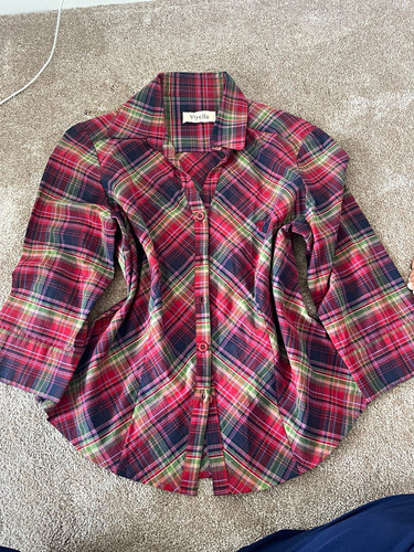 Viyella red navy green - red,