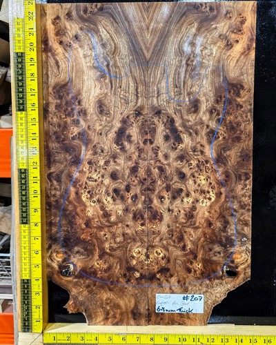 Elm burl guitar top - elm,