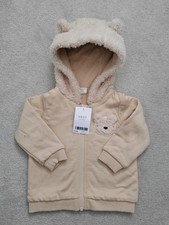 Next Baby Boys Teddy Zip-up Hoody/Hoodie 6-9 Months BNWT