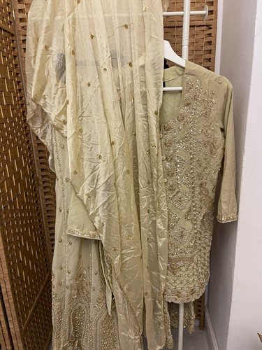 Women beige salwar kameez - salwar,