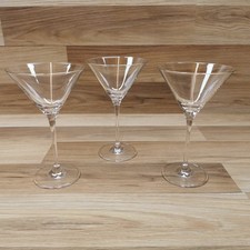Set of 3 Clear Crystal Glass