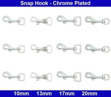 Swivel Trigger Clips Snap Hook - 10mm, 13mm, 17mm, 20mm - Chrome Plated