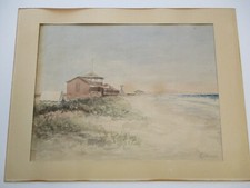 ANTIQUE TENT CITY PAINTING