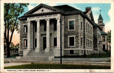 Unposted Post Card Town Hall &
