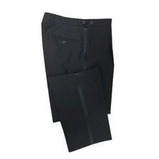 Mens Dinner Suit Trouser Trousers Tuxedo Formal Evening Black Tie Prom Cruise
