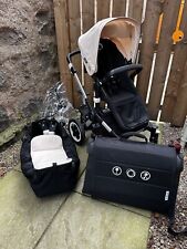 Bugaboo Buffalo Black & Khaki Pram Set + Maxi Cosi Car seat Black Chassis