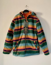 Nigel Cabourn x Element Reversible Fleece Med  23” Pit Blanket Alder Casual New