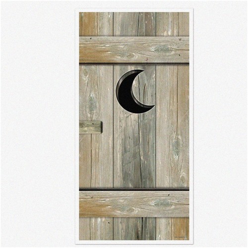 Outhouse door cover for party - cover,