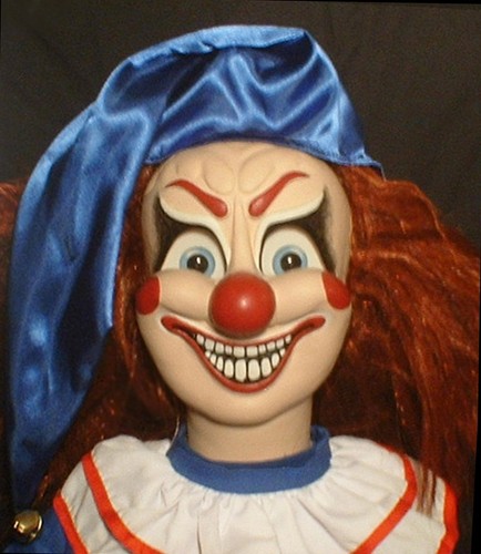 Haunted evil poltergeist clown - evil,