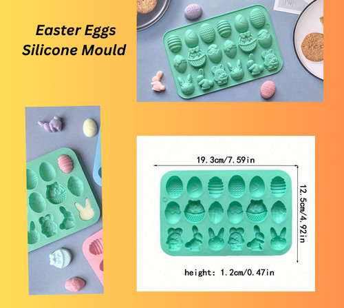 Easter eggs silicone mould - silicone,