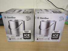 2x Double Wall Ice Bucket &