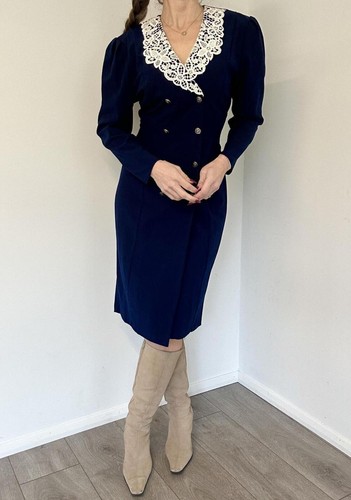Vintage charlotte halton navy - charlotte,