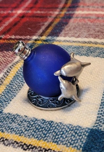 Vintage frosted cobalt blue - vintage,