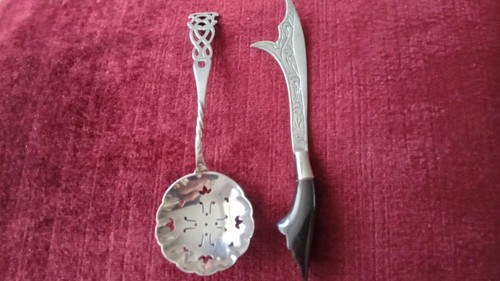 Sterling silver sugar - silver, sifter